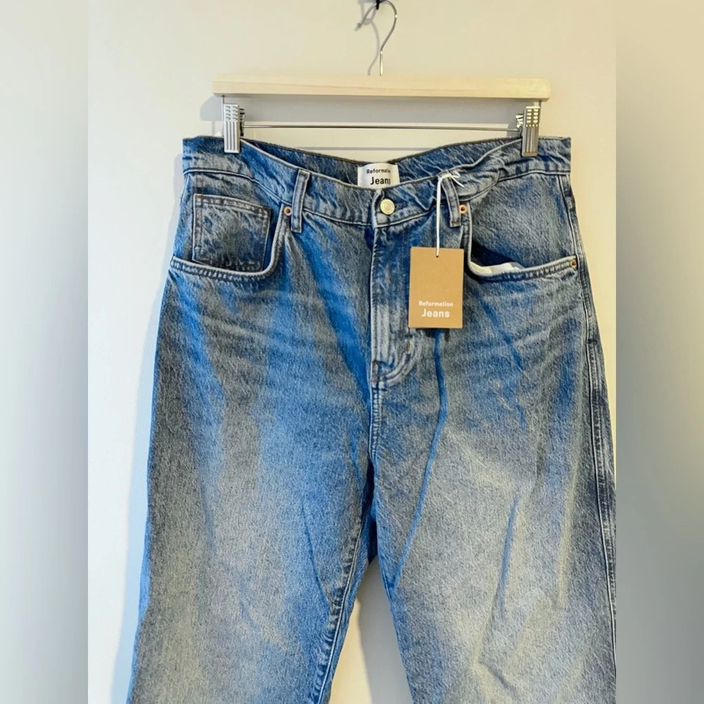 Reformation Val 90s Mid-Rise Straight-Leg Jeans NWT - Picture 7 of 9